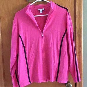 Style&Co Sport 2X zip workout top